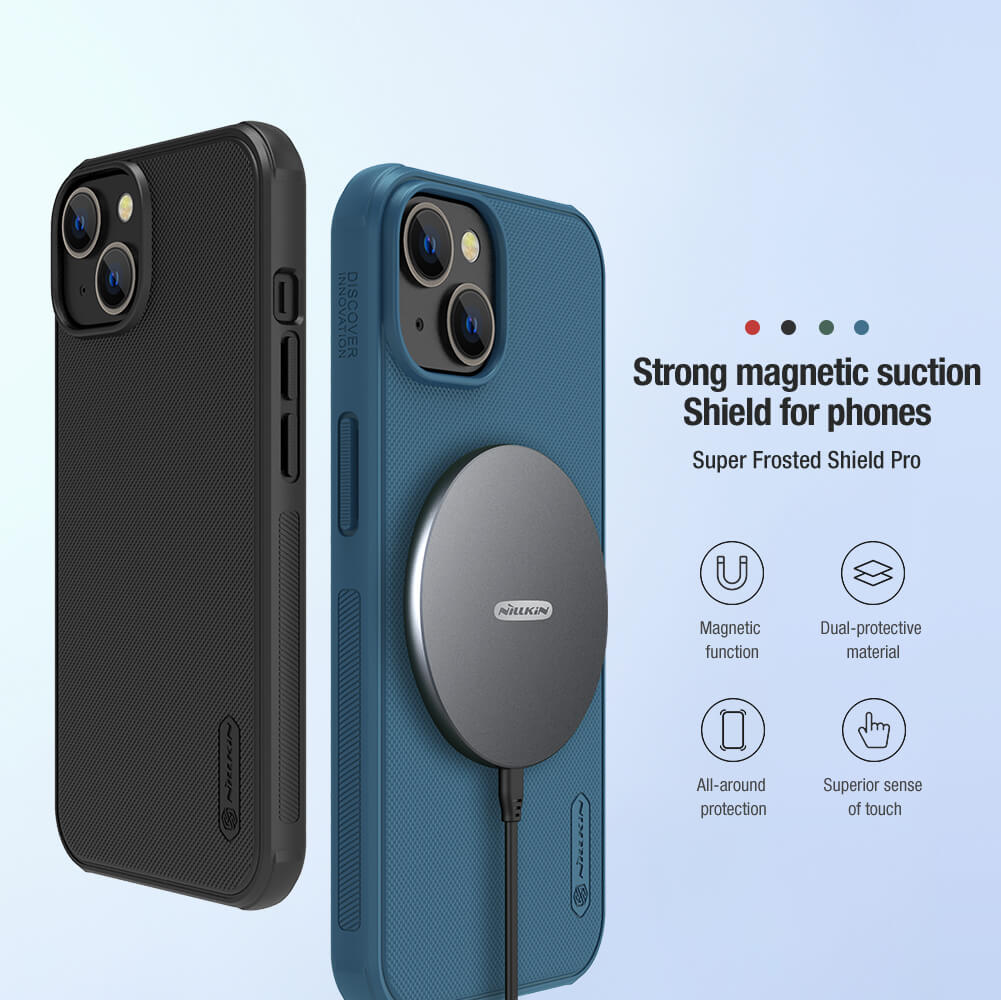 Чехол-крышка NILLKIN для Apple iPhone 14 Plus (iPhone 14+) 6.7 (2022) (серия Frosted shield Pro Magnetic case)